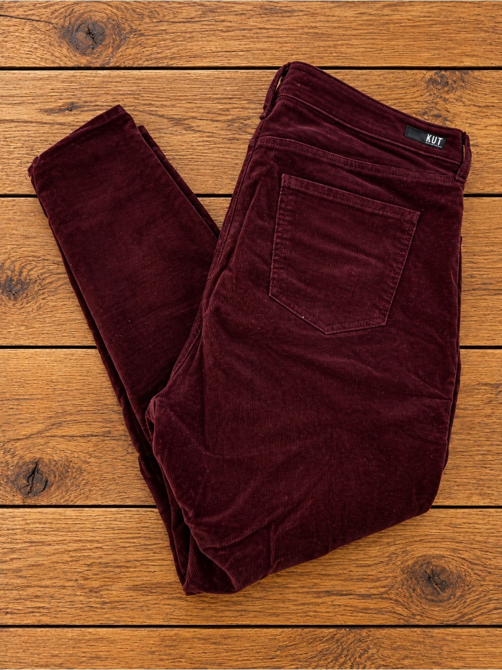 KUT From The Kloth Burgundy Corduroy Pants Women’s Size 18W